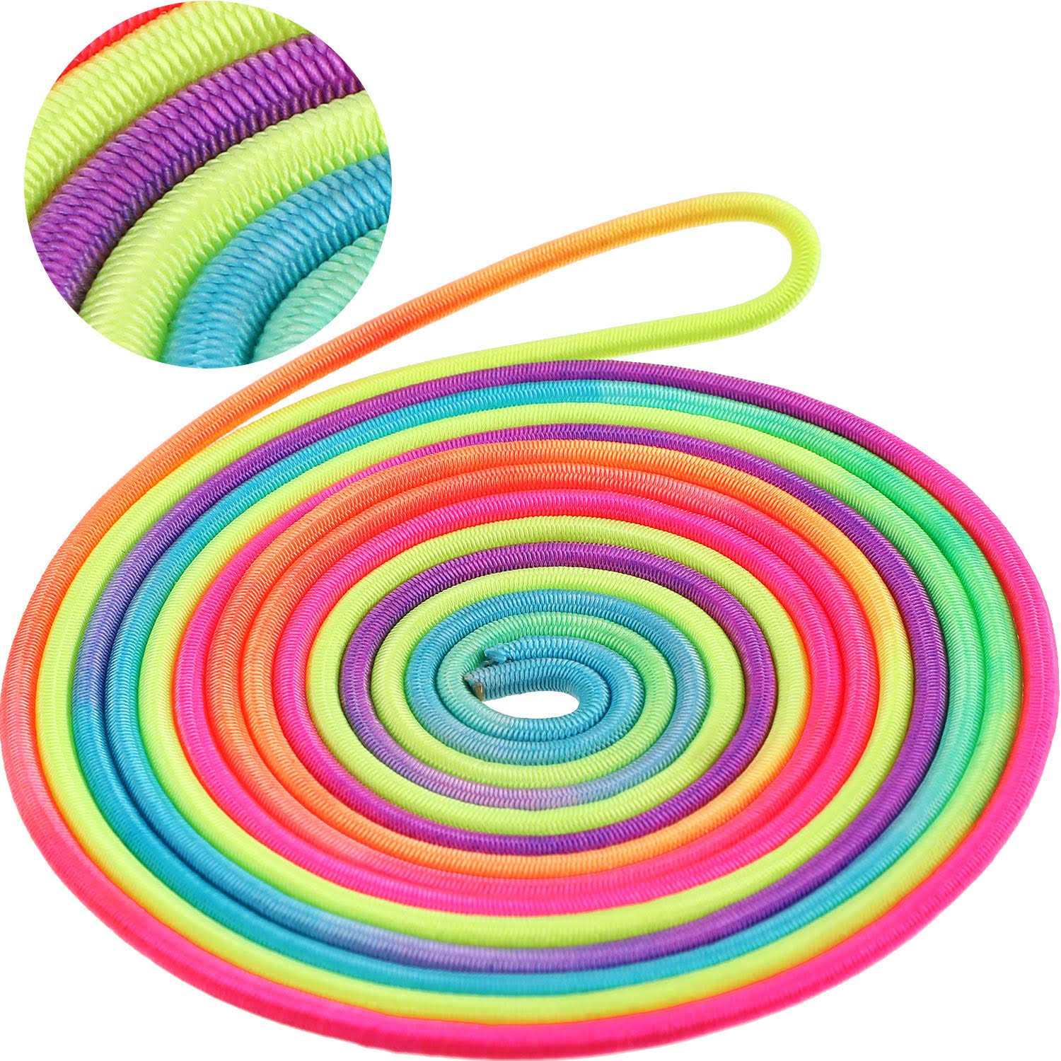 Colorful Stretch Rope Elastic Fitness Game D791