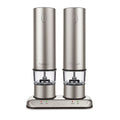 Rechargeable Electric Salt & Pepper Mill Set in Brushed Stainless Steel W372824
