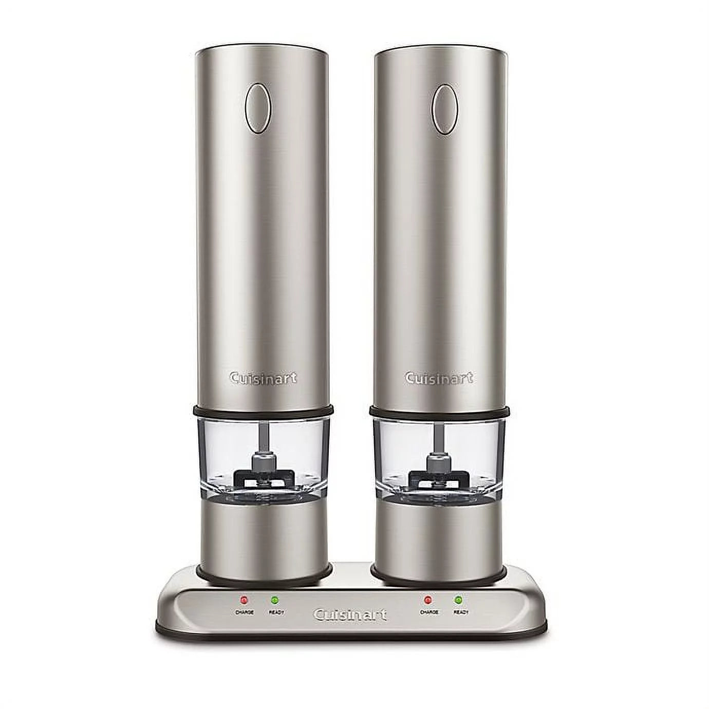 Rechargeable Electric Salt & Pepper Mill Set in Brushed Stainless Steel W372824
