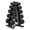 150lbs and 210lbs Dumbbell Set with Rack D756