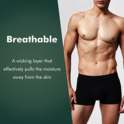 Black X-Large Washable Urinary Incontinence Boxer Briefs N240767