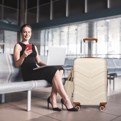 Red 20-inch Hardside Carry On Luggage with Spinner Wheels P862092