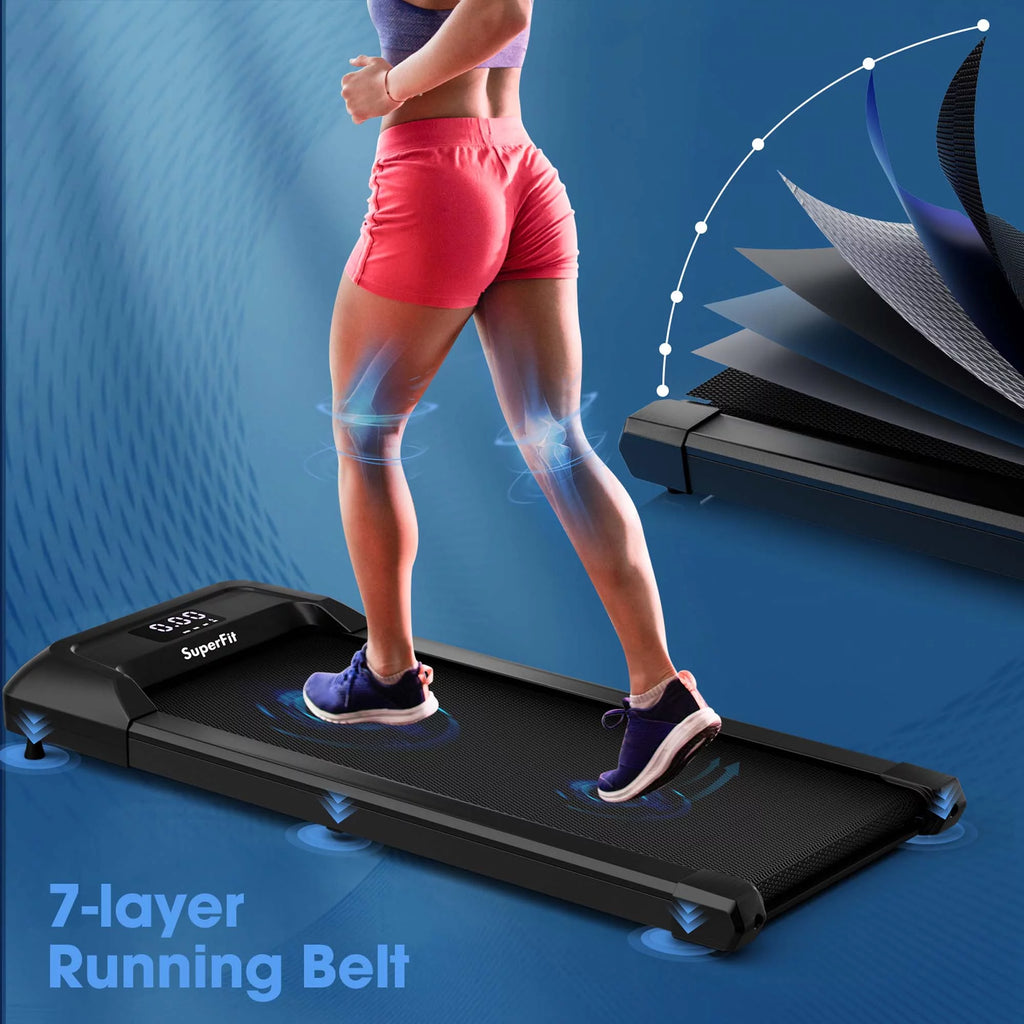 Black Walking Pad Under Desk Treadmill M485