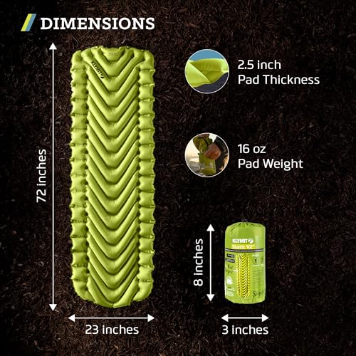 Green Inflatable Sleeping Pad V911379