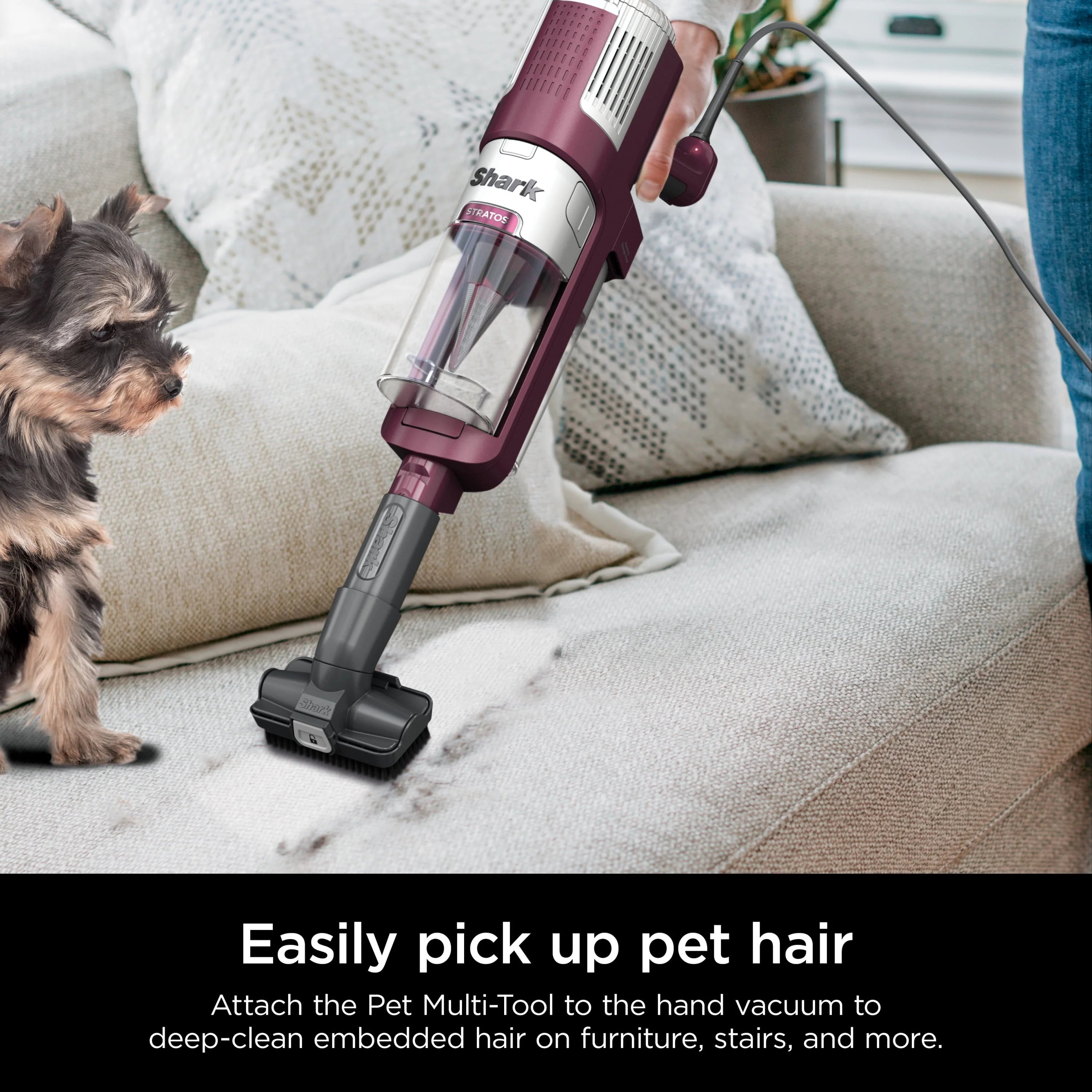 Corded Stick Vacuum with Self-Cleaning Brushroll L40856