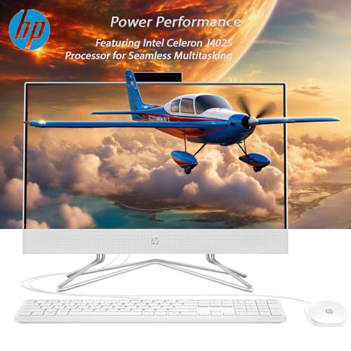 21.5" FHD Display All-in-One Desktop Computer with 32GB RAM 1TB Storage Wired Keyboard Mouse Webcam RJ-45 Intel Dual-Core Processor Windows 11 Pro W164