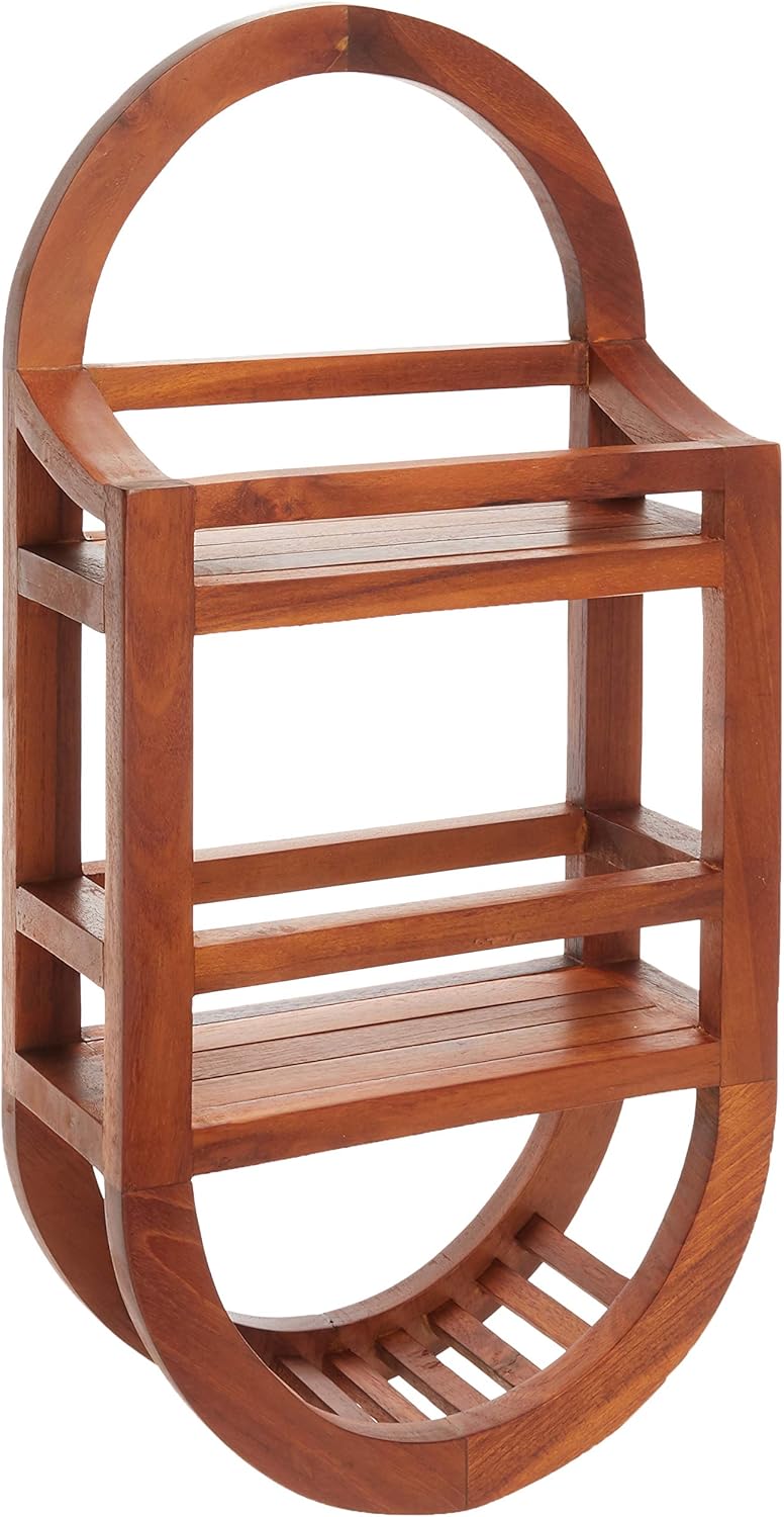 Teak Shower Caddie Storage Organizer, 24" Y71166