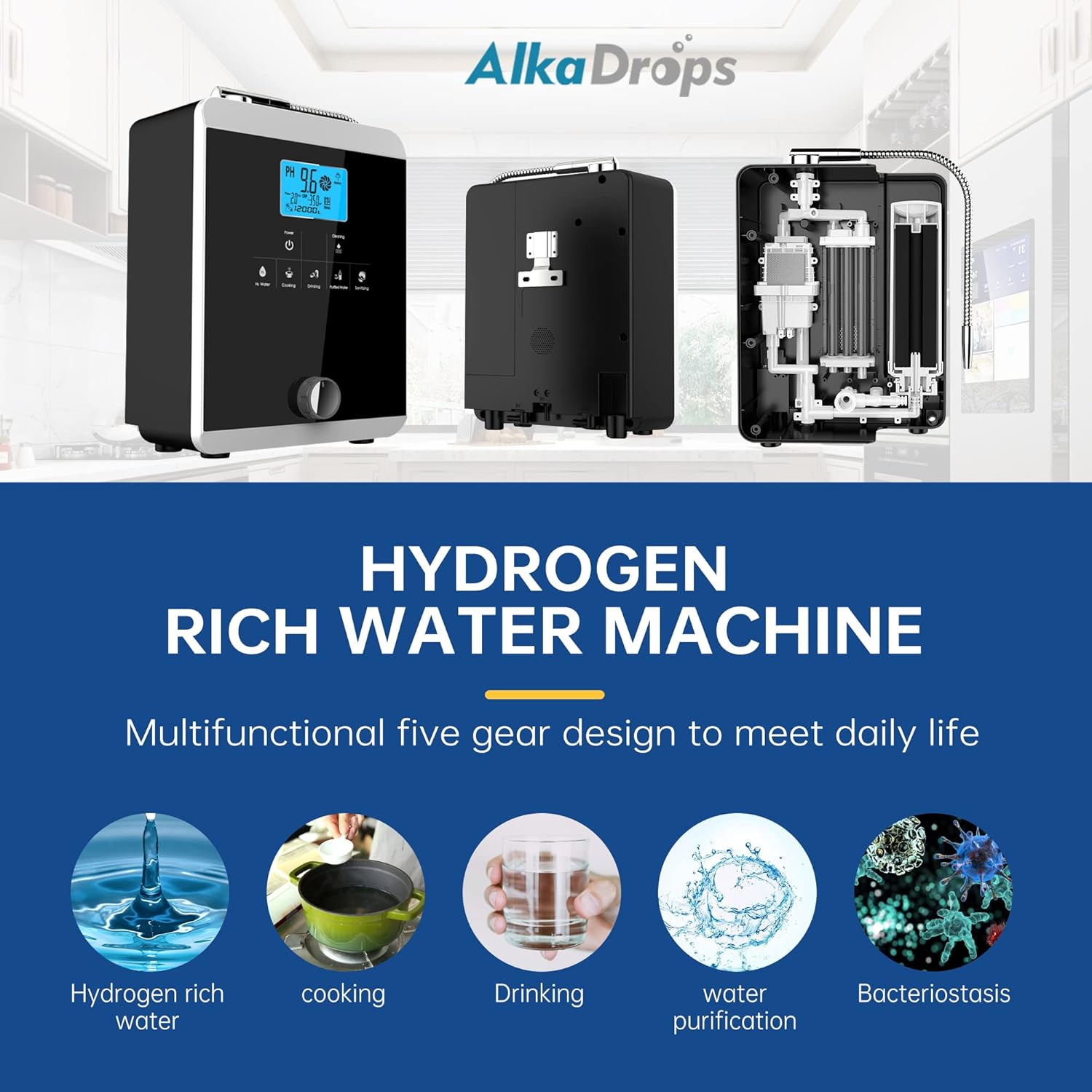 11 Plate Alkaline Acid Water Machine T280