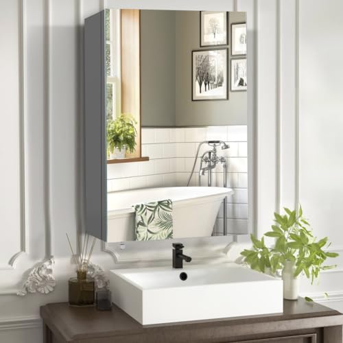 18 inch x 24 inch Frameless Mirror Medicine Cabinet L982204