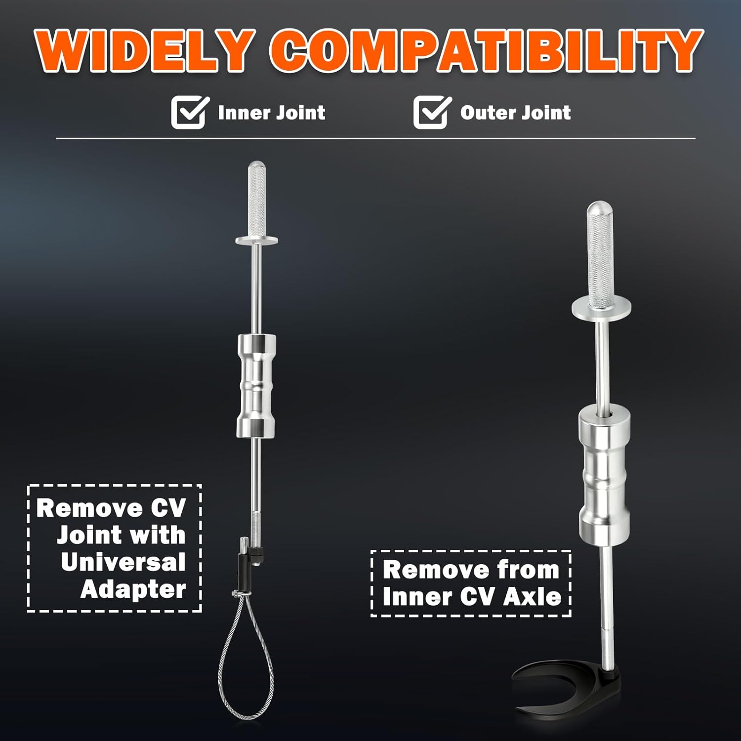 5/8"-18 Slide Hammer CV Axle Puller Removal Tool Set with Adapter Z1570