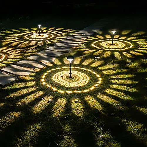 Solar Pathway Lights 8 Pack Warm White Cool White LED Outdoor IP67 Waterproof Path Lights U4947