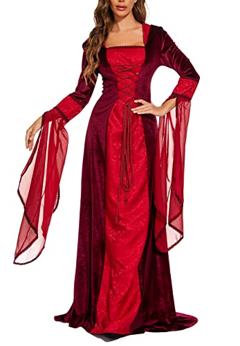 Medieval Victorian Velvet Gothic Dress D429130
