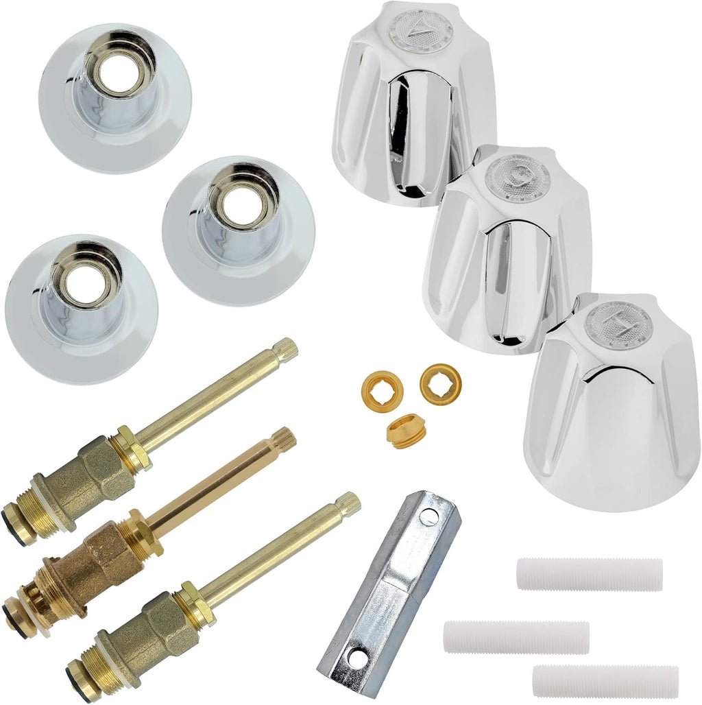 Polished Chrome Bathtub and Shower Valve Repair Kit Pack of 2 Q332109
