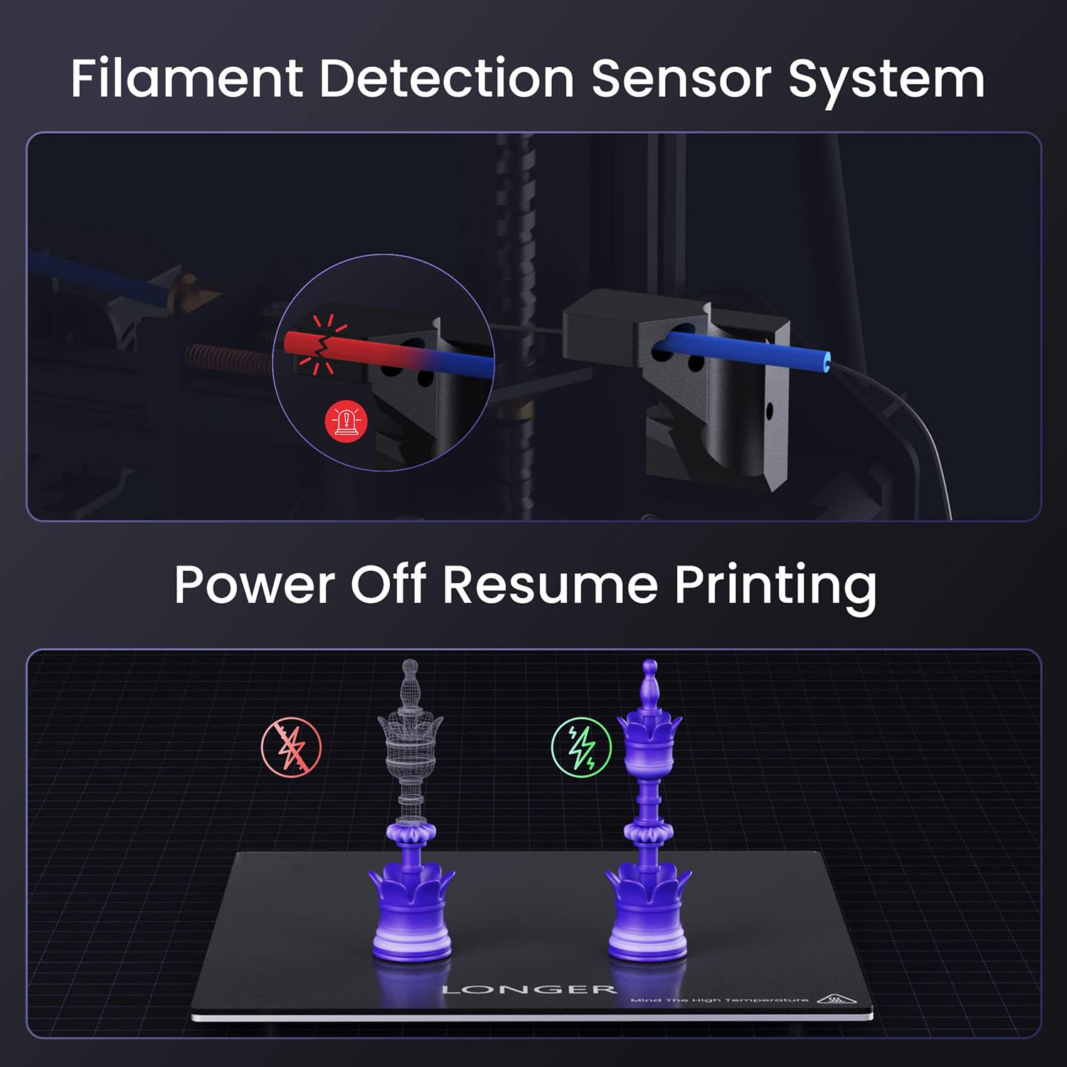 FDM 3D Printer with Large Build Size 11.8x11.8x15.7in V228