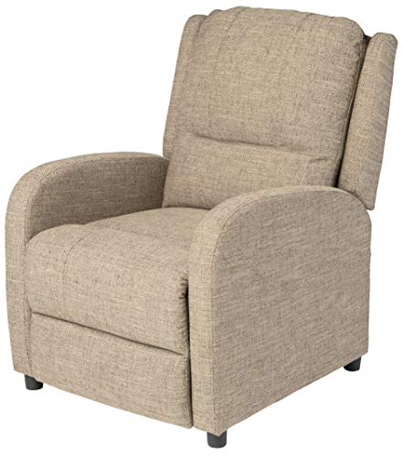 Pushback Recliner, 27.5" W x 37" D x 36.5" H, PolyHyde Upholstery C308287