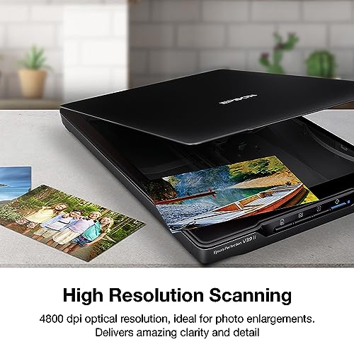 Black Flatbed Scanner 4800 dpi Optical Resolution I665764
