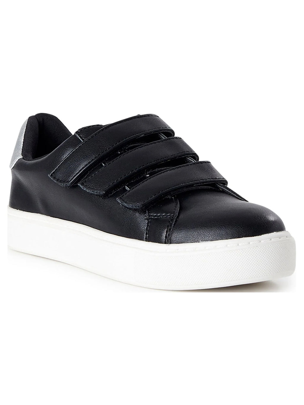 Women's Three Strap Velcro Fashion Sneaker E70575
