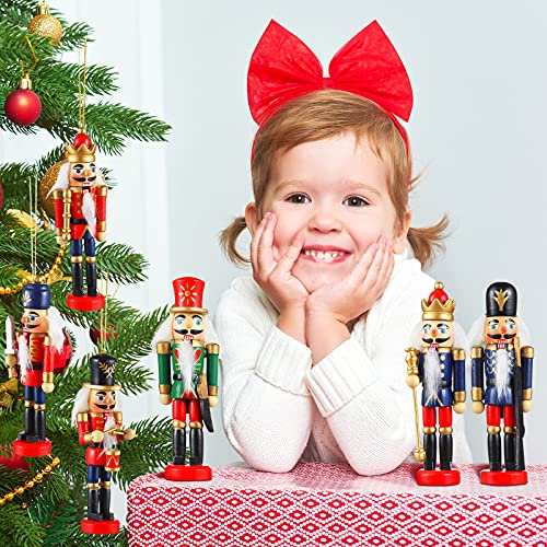 12 Pcs Small Wooden Nutcracker Ornament R60792