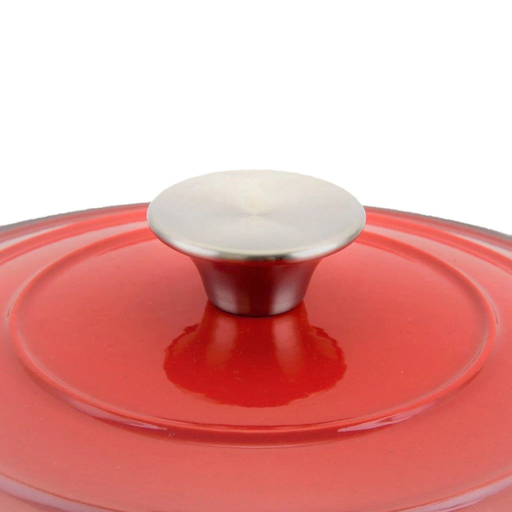 5.5 Quart Enameled Cast Iron Dutch Oven, Red Z3946
