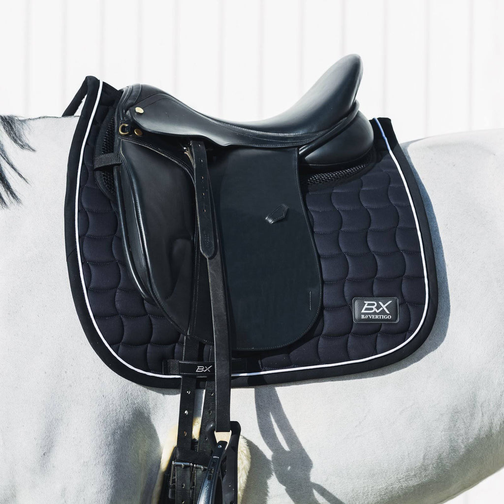 Asphalt Dark Grey Dressage Saddle Pad U374