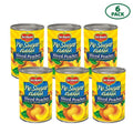 (6 Cans) Del Monte Sliced Peaches, No Sugar Added, 14.5 oz Can Q9586