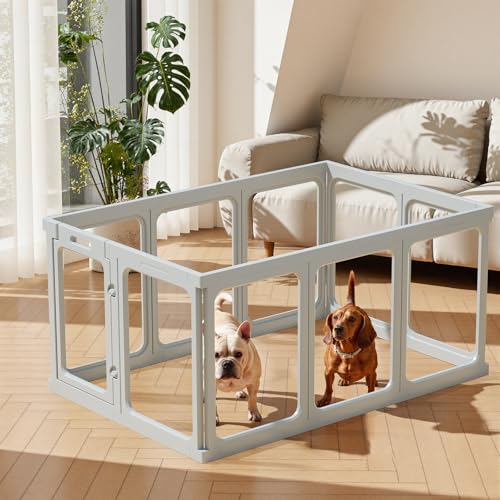 White 24" H Plastic Dog Playpen K2136