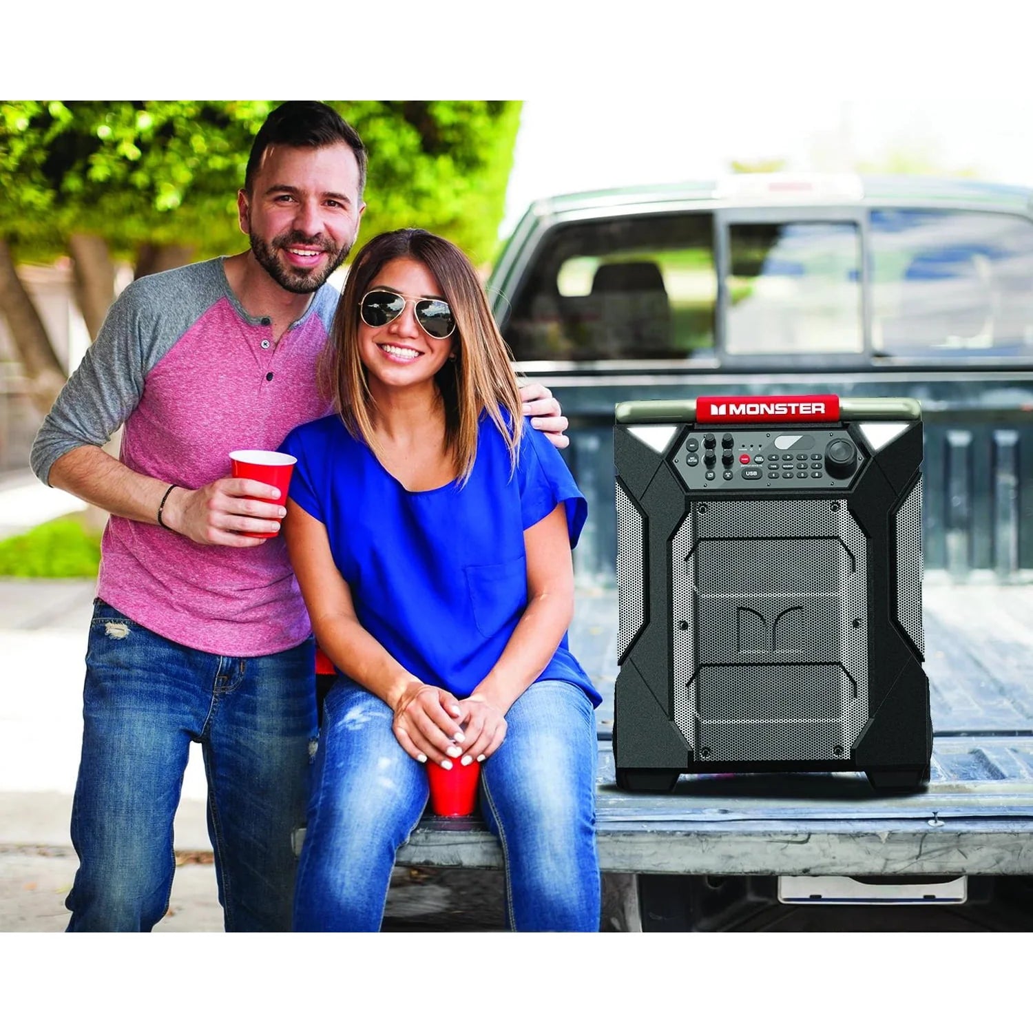 Gray/Black Portable Wireless Speaker K88397
