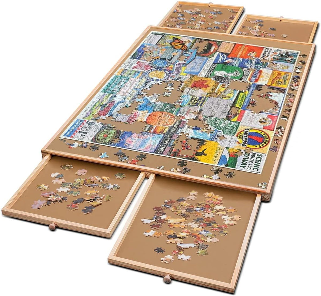 1500 Piece Puzzle Board with 4 Storage Drawers Z448