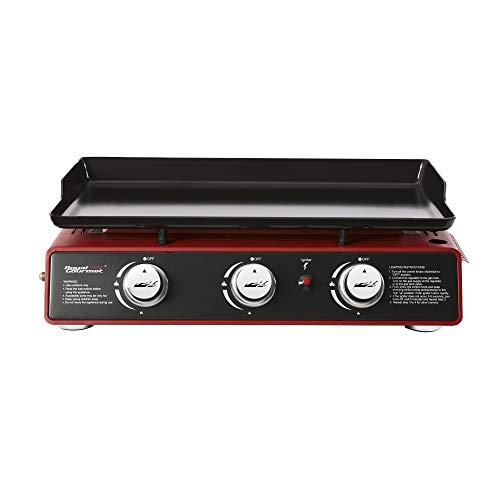24-Inch 3-Burner Portable Table Top Gas Grill Griddle R7437
