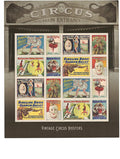 Vintage Circus Posters, Sheet of 16 Postage Stamps U7344