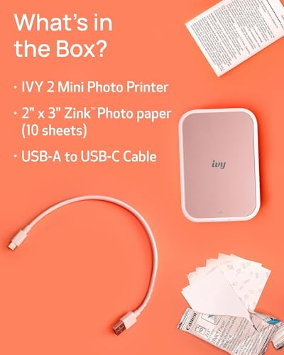 Blush Pink Mini Photo Printer Z75316