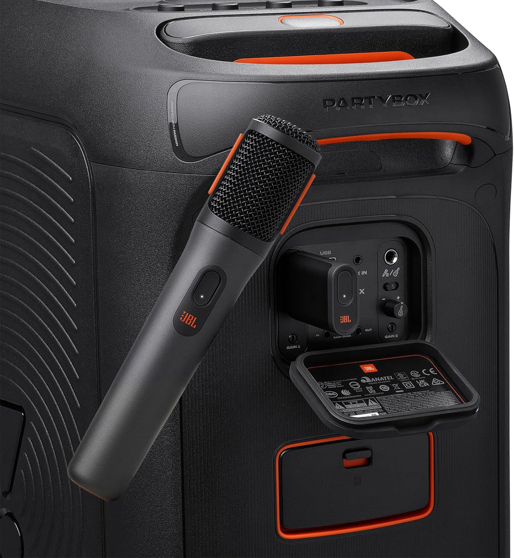 Black Portable Bluetooth Speaker with Built-in Lights K526