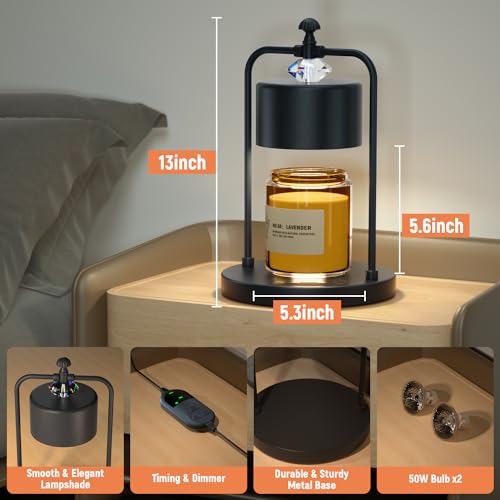 Bronze Electric Candle Warmer Lamp with Timer A37502