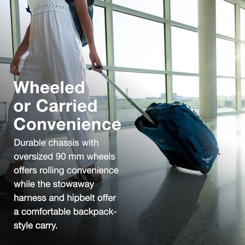 Black 36L Wheeled Travel Pack R1393
