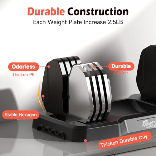 25LB 55LB Adjustable Dumbbells Set Q12543
