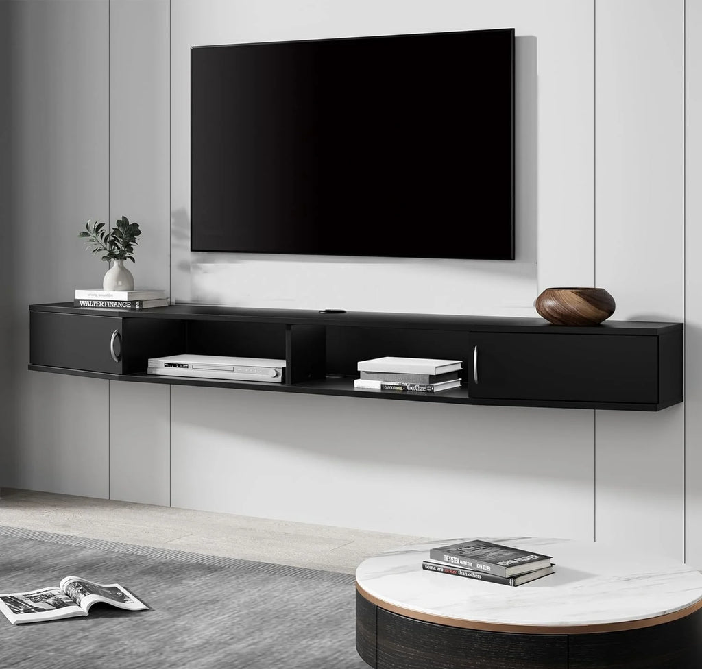 70'' Wall Mounted TV Stand with Cabinet P252