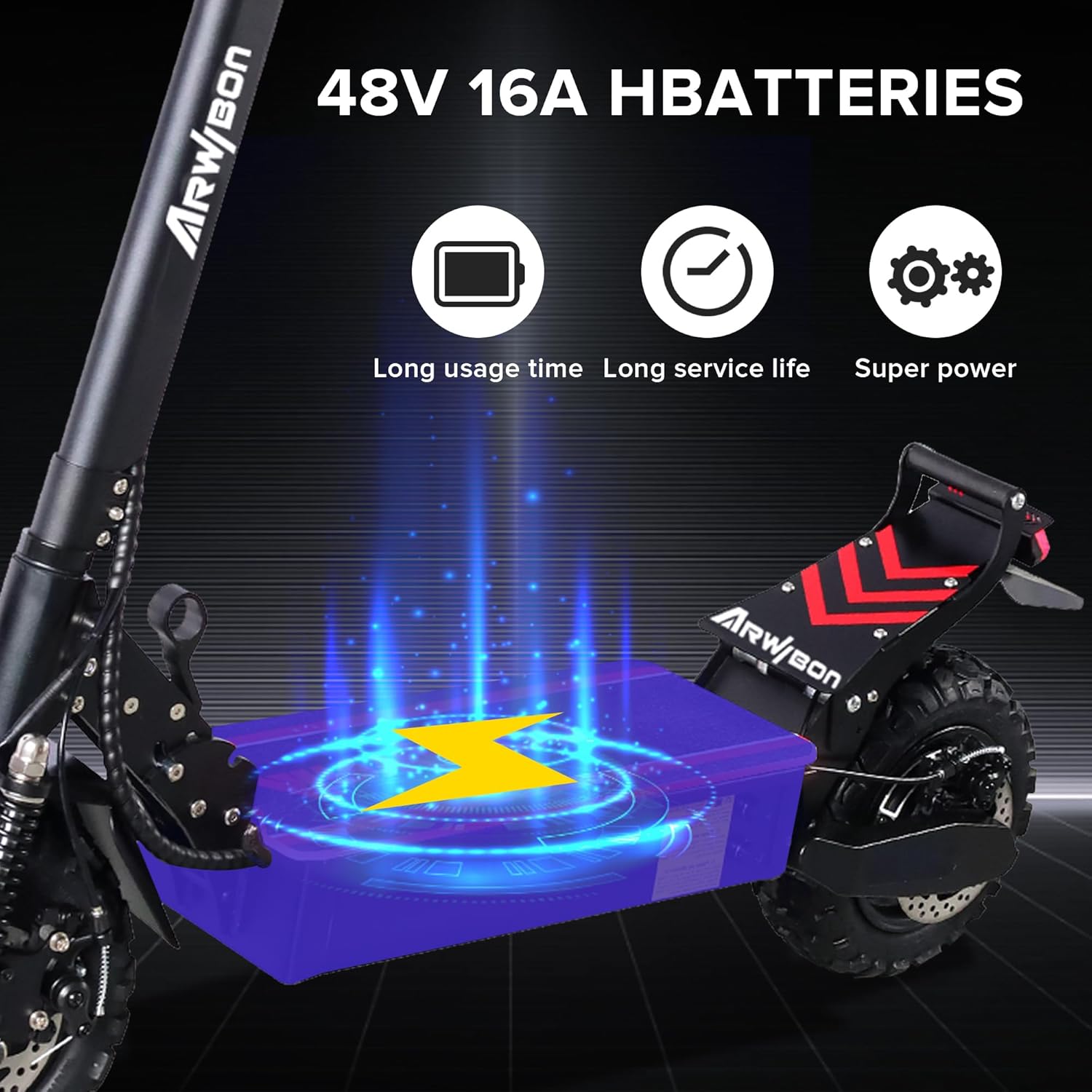 2500W 11 inch Pneumatic Tire Foldable Electric Scooter S422917