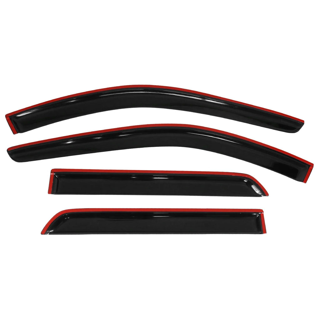 4Pc Acrylic Window Visors Vent Deflector Rain Guard S8975