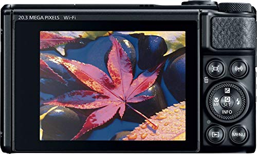 Black PowerShot SX740 Camera with 40x Optical Zoom and 20.3 Megapixel CMOS Sensor F385