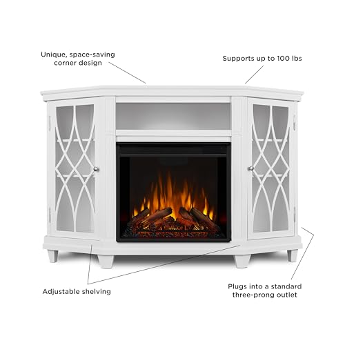 56" Corner Electric Fireplace TV Stand U186217