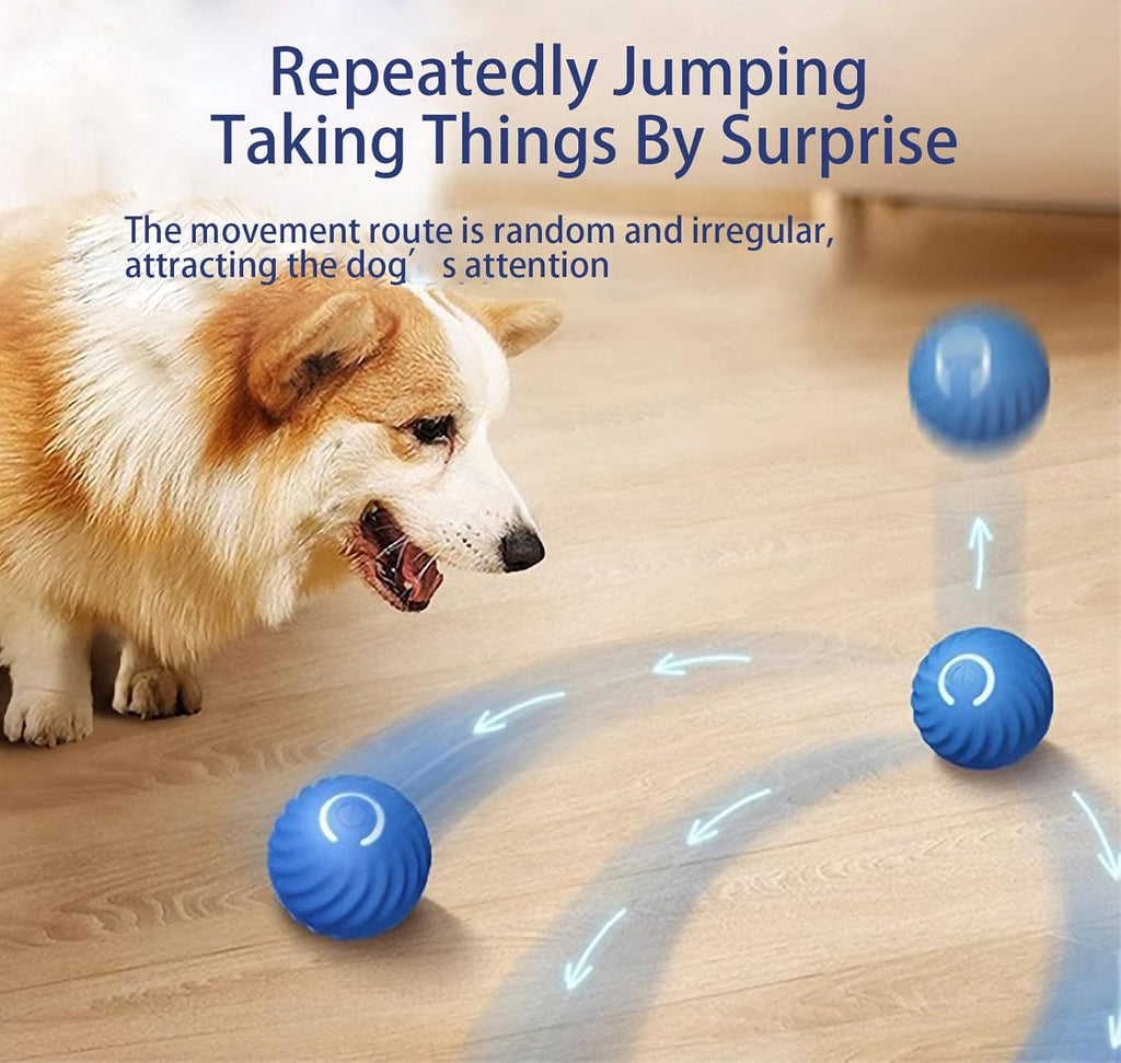 Smart Interactive Dog Toys Ball, Rechargeable, Motion Activated Automatic Rolling Ball B9818