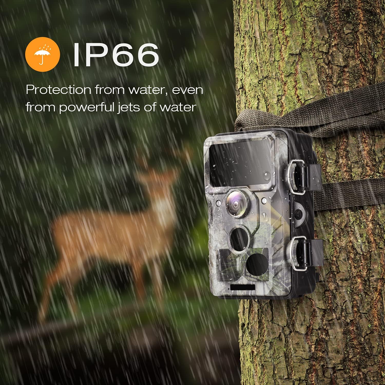 20MP 1296P Night Vision Motion Activated Waterproof IP66 Trail Camera I289
