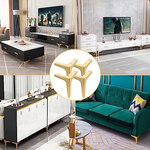 4 PCS Gold Metal Furniture Legs E635256