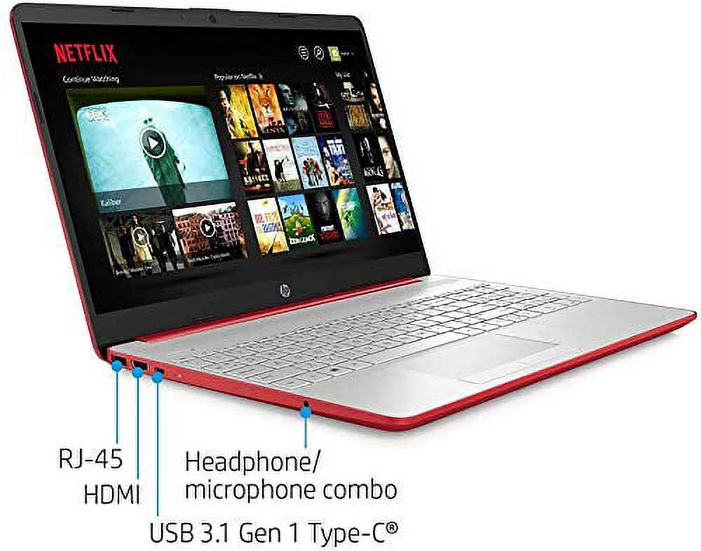 15.6" HD Display Intel Quad-Core Pentium Silver N5000 8GB RAM 128GB SSD Scarlet Red Laptop P782