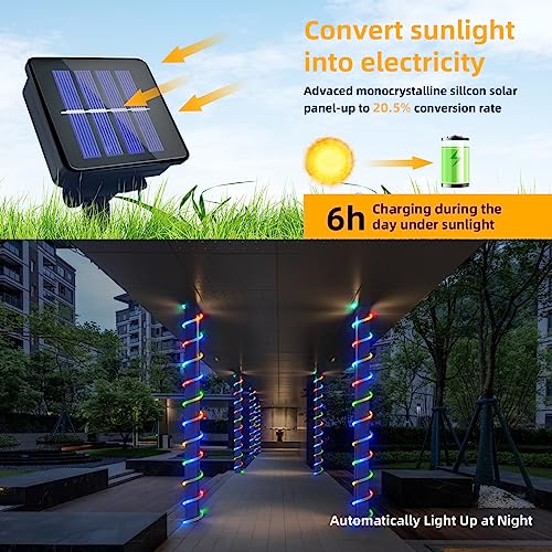 39FT 100LED Outdoor String Lights Clear PVC Tube Fairy Lights H65229