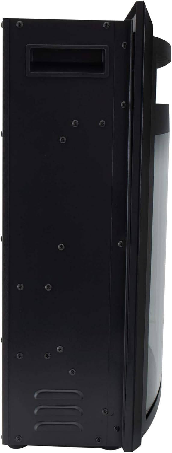 RV Fireplace 26 Cutout Size Electric Curved Glass Heater Remote Included B436818