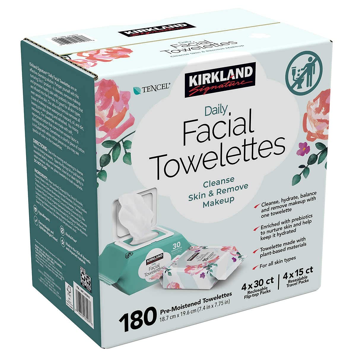 180 Count Facial Towelettes M99572