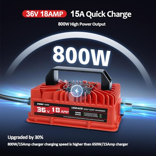 36 Volt 18 AMP Golf Cart Battery Charger with D Style Plug L894650
