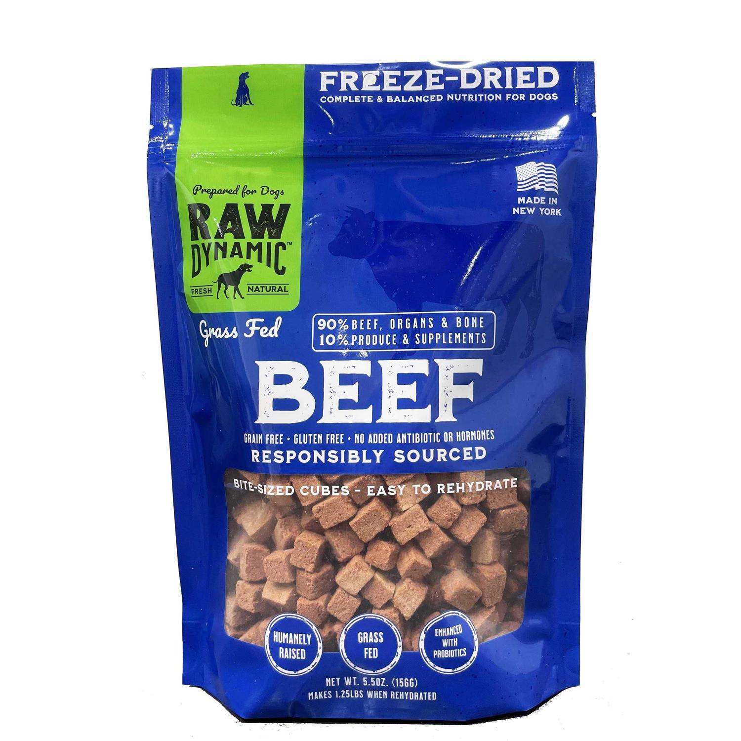 Freeze-Dried Grass-Fed Beef Recipe Dog Food F362
