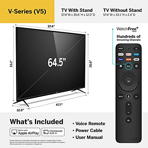 65-Inch 4K UHD LED HDR Smart TV C4322